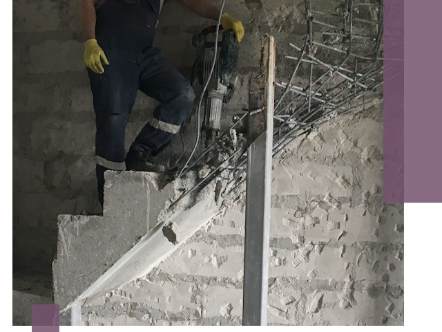 Демонтаж металлических и бетонных лестниц в Кушве
