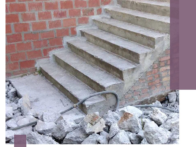 Демонтаж бетонных лестниц в Кушве: быстро и безопасно