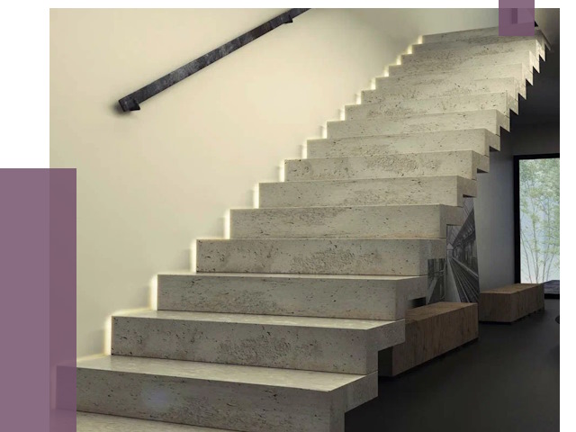 Облицовка бетонных лестниц в Кушве от 4619 руб/м2