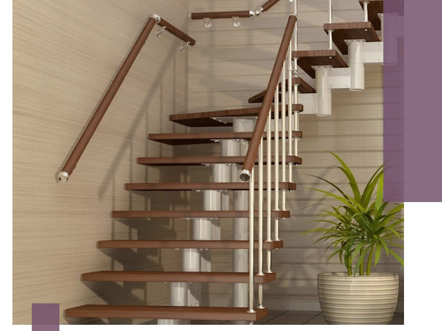 Изготовление модульных лестниц под ключ в Кушве