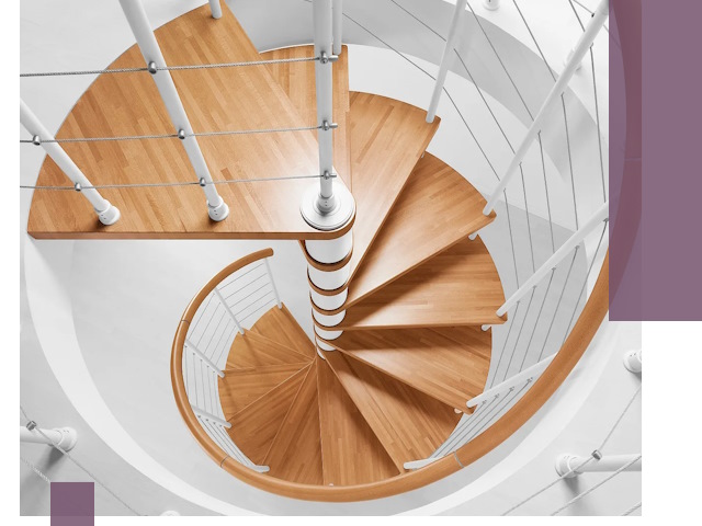 Изготовление винтовых лестниц под ключ в Кушве