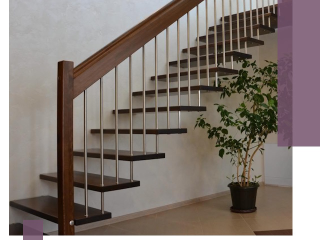 Лестницы на больцах под ключ в Кушве – изготовление и монтаж