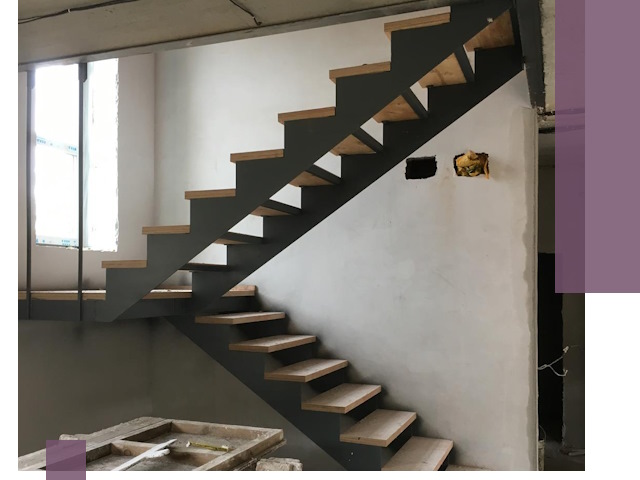 Изготовление лестниц на металлокаркасе в Кушве от производителя