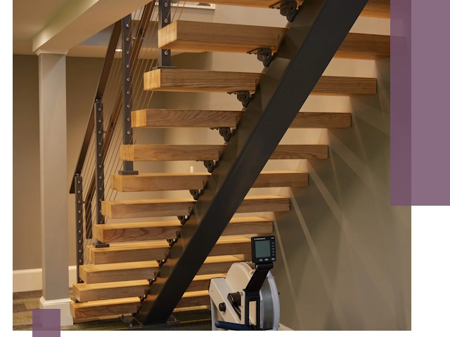 Лестницы на монокосоурах под ключ в Кушве - изготовление и монтаж