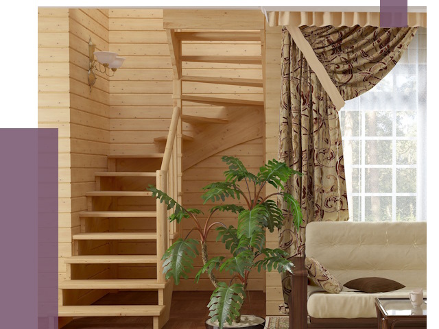 Лестницы для дачи в Кушве от 76218 руб.  | ПРОЛЁТ-Кшв