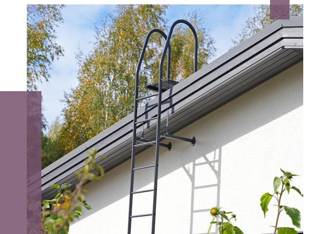 Лестницы на крышу в Кушве от 19196 руб. — монтаж и монтаж ПРОЛЁТ-Кшв