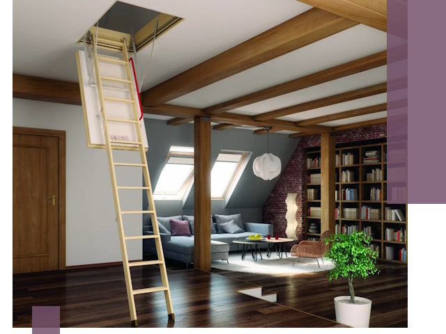 Чердачные лестницы под ключ в Кушве: изготовление и монтаж