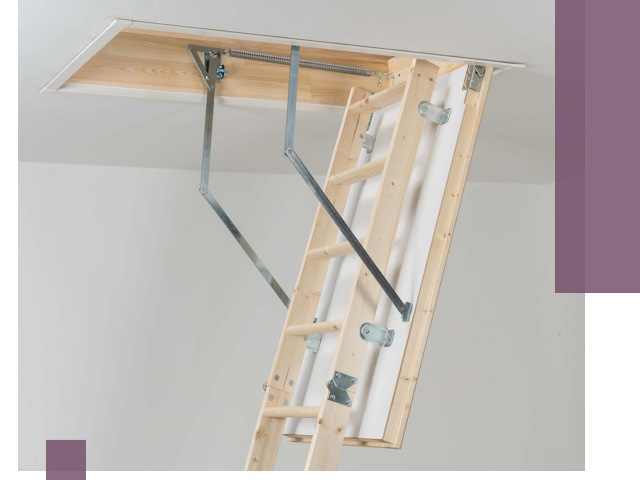 Установка чердачной лестницы под ключ в Кушве