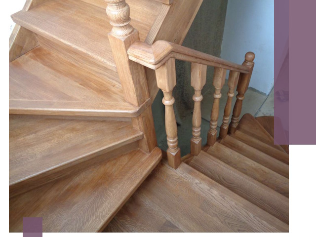 Дубовые лестницы под ключ в Кушве: изготовление и монтаж