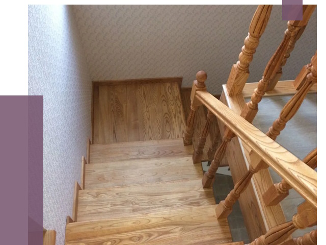 Сосновые лестницы в Кушве под ключ от 8109 руб.  | ПРОЛЁТ-Кшв