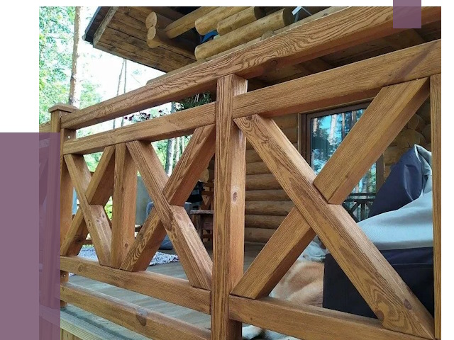 Деревянные перила под ключ в Кушве от 7699 руб. 