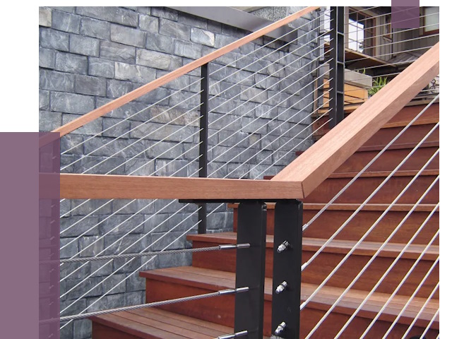 Тросовые перила под ключ в Кушве от 7801 руб. 