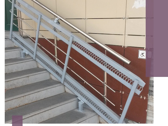 Изготовление откидных пандусов под ключ в Кушве