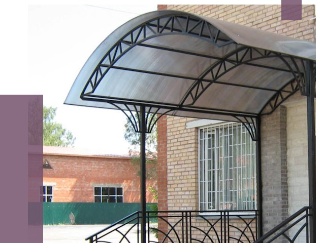 Металлические навесы и козырьки в Кушве от 12831 руб.