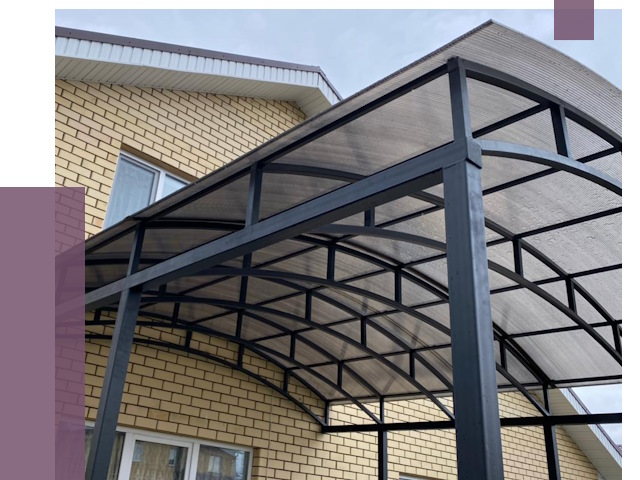 Монтаж козырьков в Кушве от 11548 руб. | ПРОЛЁТ-Кшв