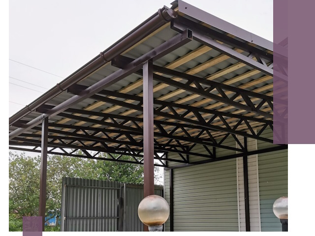 Навесы под ключ в Кушве: изготовление, монтаж и гарантия