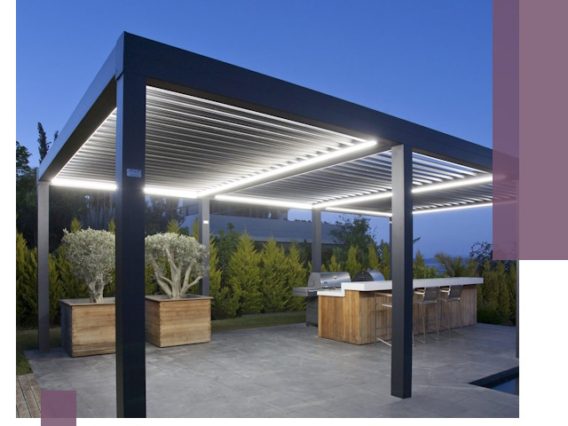 Навесы отдельно стоящие под ключ в Кушве из металла и поликарбоната