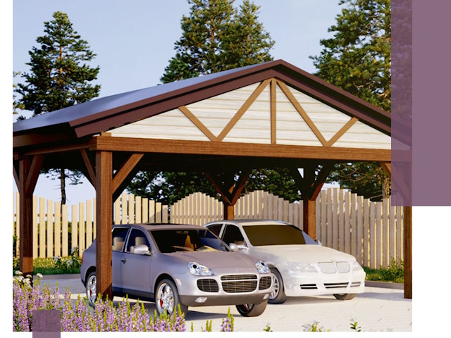 Навесы для автомобиля в Кушве — изготовление и монтаж