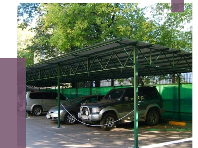 Навесы для парковки в Кушве от 80580 руб. заказать | ПРОЛЁТ-Кшв