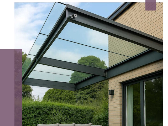 Стеклянные навесы и козырьки в Кушве от 12318 руб.