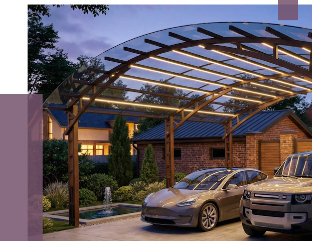 Металлические навесы в Кушве от 12729 руб. под ключ — ПРОЛЁТ-Кшв