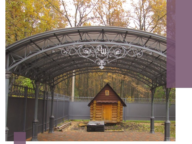 Кованые навесы премиум-класса под заказ в Кушве