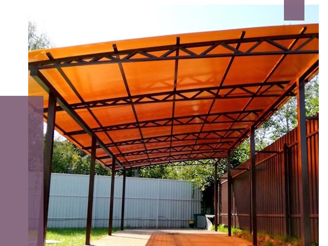 Односкатные навесы под ключ в Кушве от 13191 руб. 