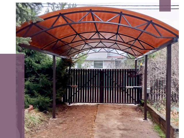 Арочные навесы в Кушве от 12780 руб. — изготовление и монтаж | ПРОЛЁТ-Кшв