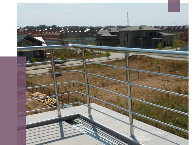 Парапеты из нержавеющей стали в Кушве от 8007 руб. за м² | ПРОЛЁТ-Кшв