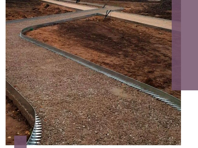 Металлические бордюры под ключ в Кушве — изготовление и монтаж