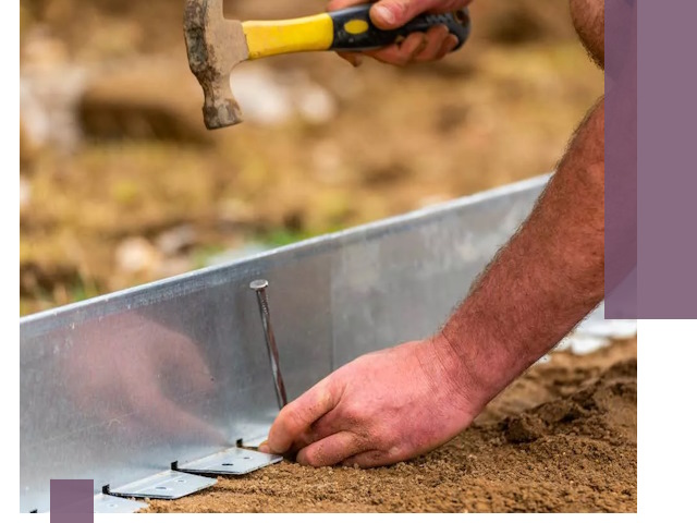 Монтаж металлических бордюров в Кушве быстро и качественно