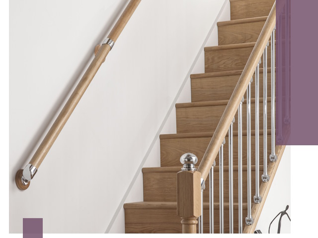 Пристенные поручни из стали и нержавейки под монтаж в Кушве